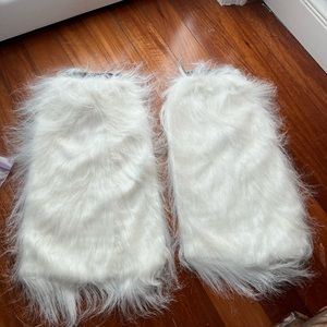 Fur leg warmers, brand new! Halloween
